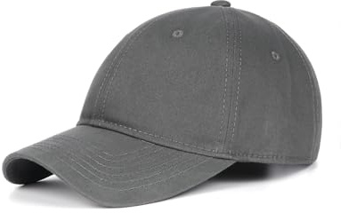 Zylioo Basecap Kappe Verstellbare Baseballkappe Herren Sport Cappy Klassische Caps Männer Damen Grau