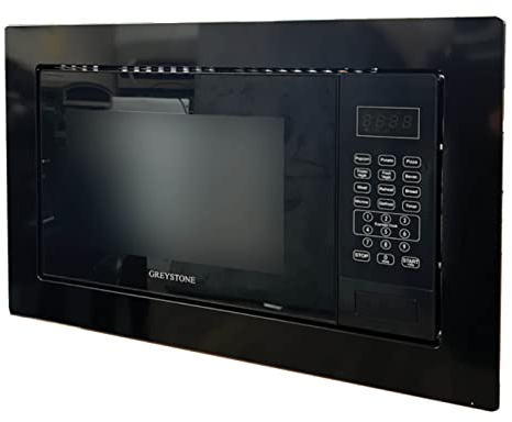 Greystone 0.9 Cubic Foot, Built-In Microwave, Digital Touchpad, LED Display, Includes Trim, Black