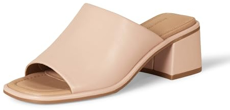 Amazon Essentials Mule con Tacco a Blocco Donna, Beige, 35 EU