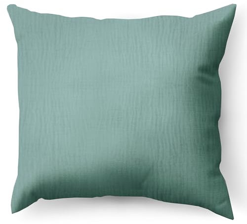 PinkZebra Bio-Musselin Kissenbezug 40 x 40 cm für Kinder & Erwachsene, ÖkoTex Zertifiziert, weicher Kopfkissenbezug GOTS-Zertifizierung, Kissenhülle, Smaragd