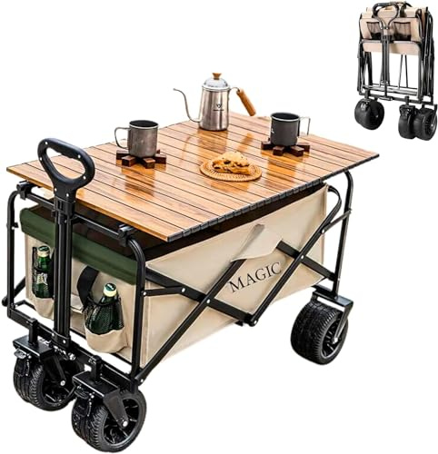 MAGIC SELECT Carro de Playa Plegable Convertible en Mesa