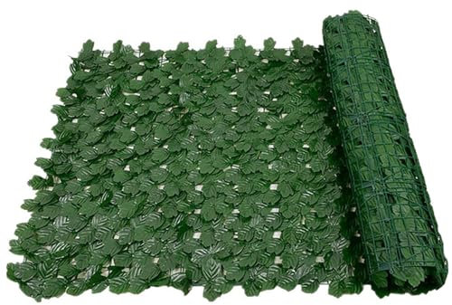 Trellis avec feuilles artificielles, 3, 3x9, 8ft en plastique flexible en treillis artificiel, écrans de jardin réalistes, projection de clôture d'intimité coupée pour jardin, balcon, extérieur avec