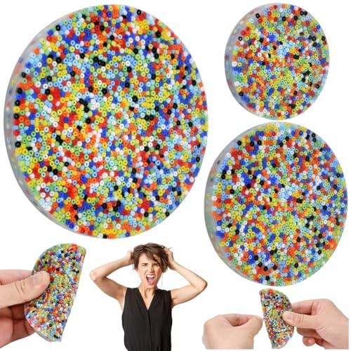 Kleemeiero 3 PCS Picky Pad | Juguete Anti-Estrés para Adultos | Juego Sensorial para Manejo del Estrés | Fidget Toy Skin Picking | Juguete para Apretar para Adultos Alivio del Estrés y la Ansiedad