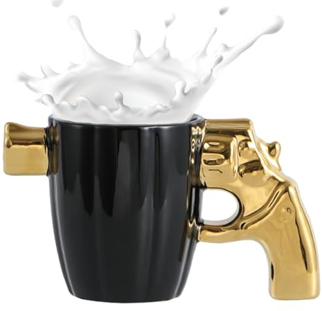 Porslinsmugg – 3D kreativ keramisk kaffekopp | mugg med handtag för mjölk, kaffe och te, originell dryckesbehållare festgåva, lämplig för barn, kvinnor och män till vardags