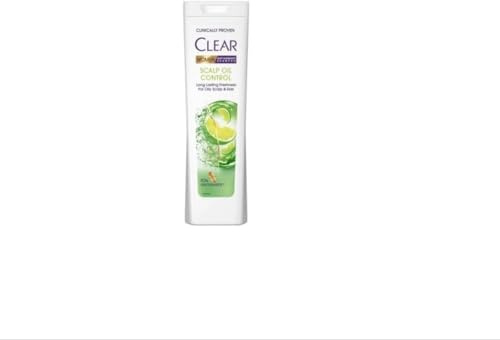 CLEAR Shampoo anti-Dandruff & Oil Control da donna 225 ml – Deep Cleansing Scalp Care with Anti Lake Formula, Nourishing & Refreshing Hair Treatment for Oily Scalp Pack OF 3