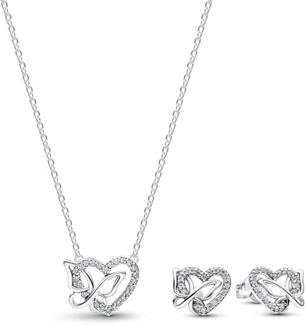 PANDORA Set di gioielli composto da collana, Confezione multiprodotto