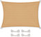 CelinaSun Sonnensegel inkl Befestigungsseile Premium HDPE wetterbeständig atmungsaktiv Rechteck 2,5 x 3,5 m Sand beige