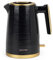 Salter EK5031BLK Palermo Textured Kettle, Electric, Cordless, 3 KW Rapid Boil, 360 Degrees Swivel Base, Water Indicator Window, Boil Dry Sensor, Auto Shut-Off, Strix Control, 1.7 L, Black and Gold
