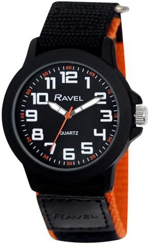 Ravel - Men's Modern Workwear Watch with Easy-Fasten Strap - Analogue Quartz - R1601.65