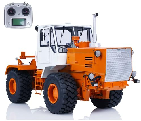 wheelfun Hydraulisk traktor av metall RC för T150K fjärrstyrning, jordbruks-traktorbilar RC hydraulisk tung maskin med bakre effektutgång 2-växlad växellåda