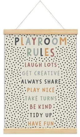 foedor Playroom Kids Tollder Room Wall Decor, Playroom Essentials 12x16Inch