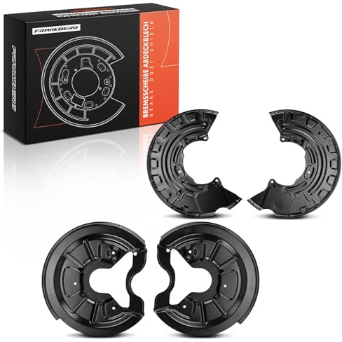 Frankberg 4x Chapas de anclaje Chapa protectora Delantero Trasero izquierdo derecho Compatible con Golf VI 5K1 Golf VI cabrio 517 Leon 1P1 A3 Sportback 8PA A3 8P1 Replace# 1K0615311C,11118