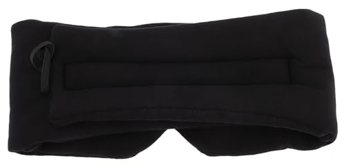 LOORGVEL Antifaz para Dormir Opaco Ajustable Negro, Máscara de Algodón Ligero Transpirable, Bloqueo Total de Luz para Viajes y Sueño Nocturno en Hombres y Mujeres