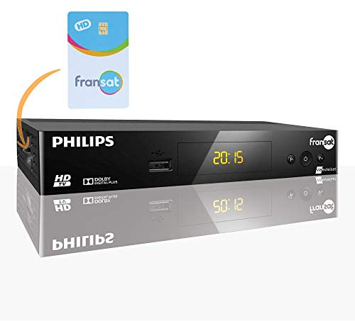 FRANSAT Decodeur TNT Satellite Recepteur -+ FRANSAT Carte - HD Astra (19,2°) / USB/HDMI / MPEG4 / Full HD / 1080P