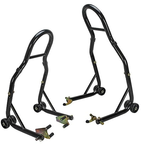 Extreme Max 5600.3261 Sport Bike Motorcycle Front & Rear Spool-Style Lift Stand - Fits Most Yamaha, Honda, Kawasaki, Suzuki, Ducati, BMW