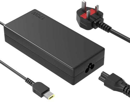 HSXIRQA 170W Charger Compatible with Lenovo LOQ Legion Slim 5 S7 R720 Y720 Y730 Y530 Thinkpad P1 P50 P51 P52 P53 P70 P71 P73 P17 P16 P15 T15g P15v W540 W541 IdeaPad Yoga Pro Slim 5 7 9 Laptop