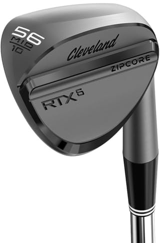 Cleveland RTX 6 ZipCore 54°/10° SB DG - Cuña giratoria, Color Negro Satinado