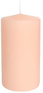 Risthò Velas de cera, melocotón, diámetro 5 cm, altura 10 cm, 12 unidades