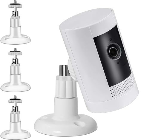 3 Stück Kamera Halterung Wandhalterungen für Ring, 360° Verstellbare Sicherheitskamerahalter für Ring-Überwachungskameras, Kompatibel mit Ring Stick Up Cam, für 1/4-Gewindes Indoor & Outdoor Kamera