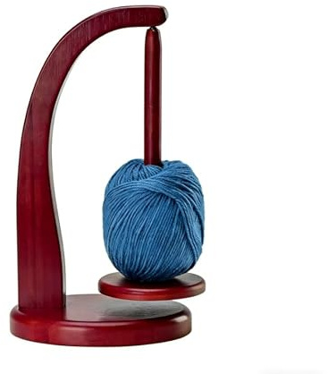 UMLIPOT Dérouleur de laine en bois - Support magnétique rotatif pour pelote de laine - Support de bobine de laine - Pour accessoires de crochet et de tricot - Cadeaux