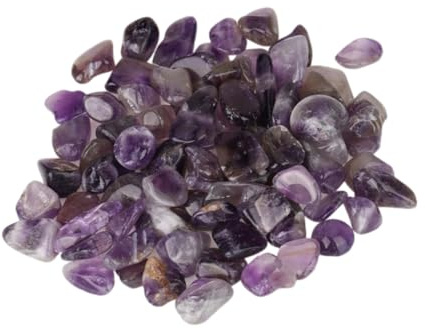 KONTONTY 4 Piezas Grava de Amatista pequeño características Rocas decoración Tanque Grava de Cristal Grava Amatista Grava para Acuario