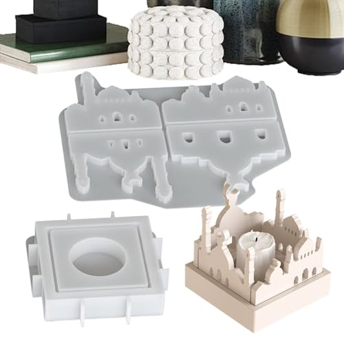 Non-Stick Molding - Tea Light Candle Molds, Easy Release Candle Molds, Easy Release Silicone Holder Mold | Home Resin Gypsum Craft Art Festival Valentine's Day Birthday Holiday Equipment Use