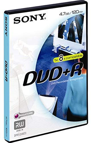 Sony 5DPR120AVD DVD Vierge 4,7 Go – DVD+RW Vierges, 4,7 Go