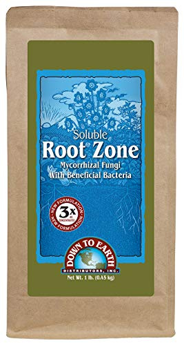 Down to Earth Soluble Root Zone - Mycorrhizal Fungi and Beneficial Bacteria - Soil and Root Inoculant for Plants, 16 oz