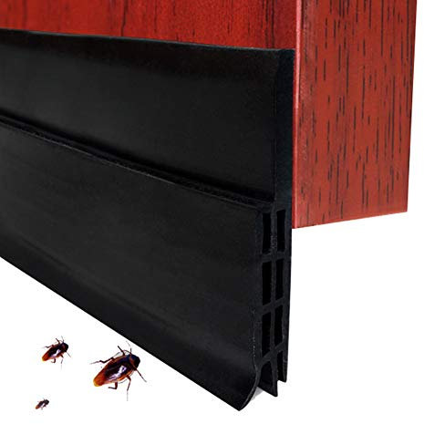 EXTSUD Selbstklebende Tür Türdichtung Dichtungsstreifen Zugluftstopper gegen Insekt Ersatzdichtung Wetterfest Blocker Schalldichtung Silikon Türstopper 200 * 5cm