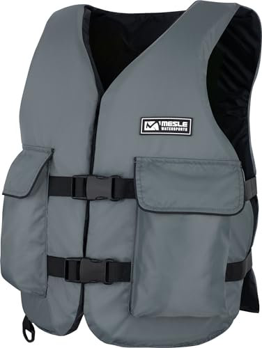 Mesle Schwimmweste Erwachsene Fisherman mit Taschen, 50N Schwimmhilfe für Herren & Damen, Angler Weste für Boot, Auftriebsweste & Prallschutzweste für Sup, Kajak