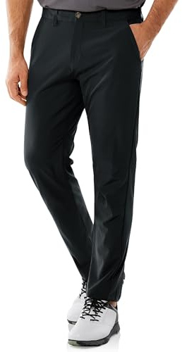 33,000ft Men's Lightweight Water Resistant Golf Pants with 5 Pockets | UPF50+, Quick-Dry, 4-Way Stretch, Breathable, UPF50+, with Tee Holder, for Golf Work Travel Casual