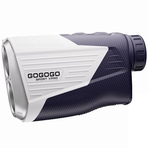 Gogogo Sport Vpro Golf Range Finder Laser 2500 Yards Rangefinder ZeroIn Disc Golfing with Slope Magnet (Blue)