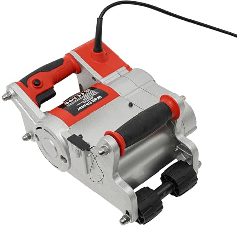 Handheld Wall Groove Cutting Machine, 1100W 2000RPM Electric Wall Chaser Slotting Machine Max Groove Depth and Width 1.18 x 0.98, Concrete Grooving Cutting Machine for Cutting Slotting