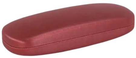 Boolavard Étui à Lunettes Unisexe à Coque Rigide, étui de Protection pour Lunettes (Rouge)