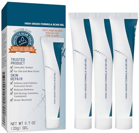 Katyjun 3 Stöcke Narbengel, Narbensalbe nach Op, Narbencreme Dehnungsstreifen Entfernen