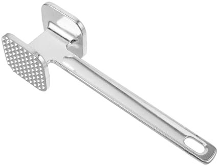 MUCKLILY batticarne inteneritore di Metallo Martello di Manzo inteneritore di Carne Martello Sciolto per Bistecca Strumento per intenerire Il Pollo Bistecca Lega di Alluminio Argento