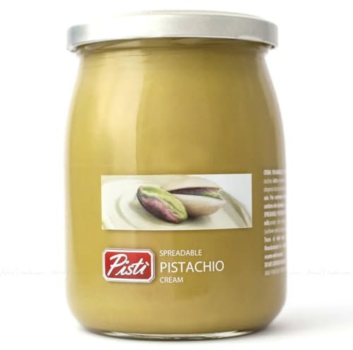 Pisti Tartinade à la crème de pistache sicilienne pour la cuisson du pain Pot de 600 g