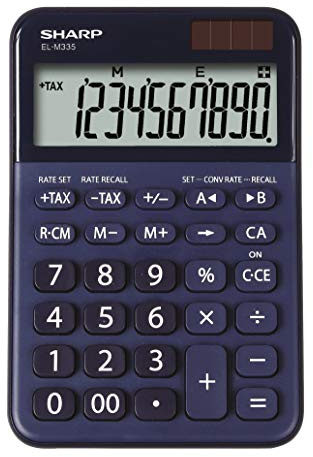 Sharp El-M335 BL skrivbordsminiräknare