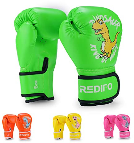 Redipo Kinder-Boxhandschuhe für Jungen und Mädchen, Jugend-Box-Trainingshandschuhe für Kinder von 3–15, 4 und 170 g Boxsack, Kickboxen, Thai-Handschuhe, MMA Training, Sparring-Handschuhe