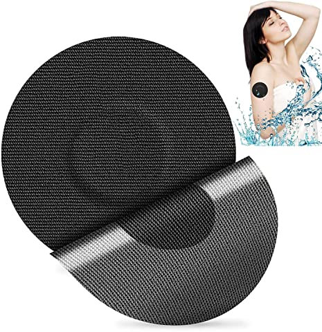 Lot de 30 patchs adhésifs pour Freestyle Libre, étanches pour capteurs CGM, pas de colle au centre, ruban adhésif prédécoupé, protection continue du moniteur de glucose (noir)