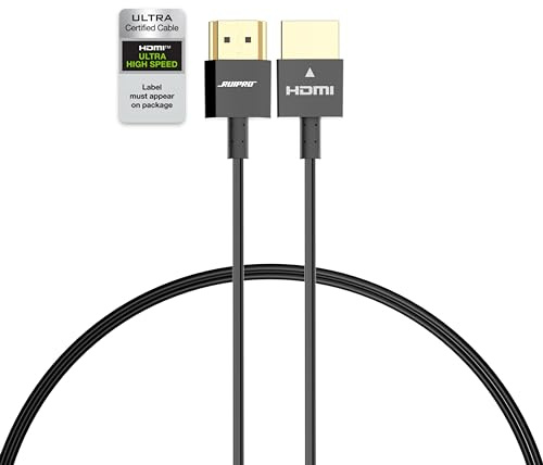 RUIPRO Ultradünnes 8K HDMI 2.1 Zertifiziertes Kabel 1M, Slim und Flexibles HDMI, Ultra High Speed 48 Gbps 8K@60Hz 4K@120Hz Dynamic HDR eARC Dolby HDCP 2.2&2.3 für HDTV/Projektor/Heimkino/ PS5