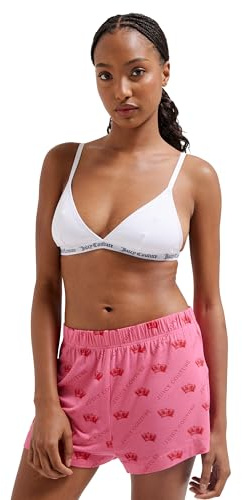 Juicy Couture Cotton Triangle Bra Soutien-Gorge, Blanc, XS (Lot de 22) Femmes