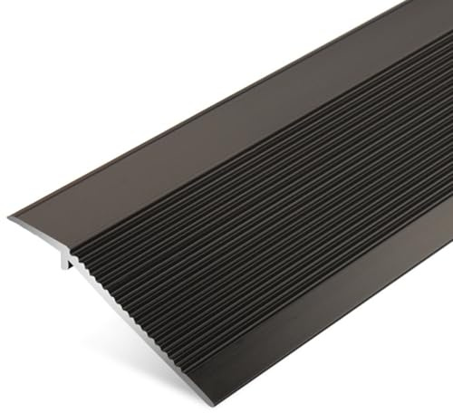 DBYLFT Perfil de Transición Listón De Transición para Suelos Irregulares, Alfombra A Laminado, De Madera A Baldosa, De Moqueta A Baldosa, Extra Ancho Reductor De Umbrales Bajos(3.4ft/105cm)