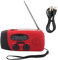 Elprico Radio Solaire à Remontage Automatique, Radio Météo AM/FM/WB Dynamo à Manivelle Solaire d'urgence avec Chargeur de Lampe de Poche LED(Blanc)