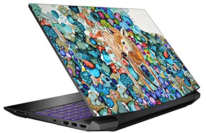 Head Case Designs Officially Licensed Sylvie Demers Deer Nature Vinyl Sticker Skin Decal Cover Compatible With HP Pavilion 15.6 15-dk0047TX