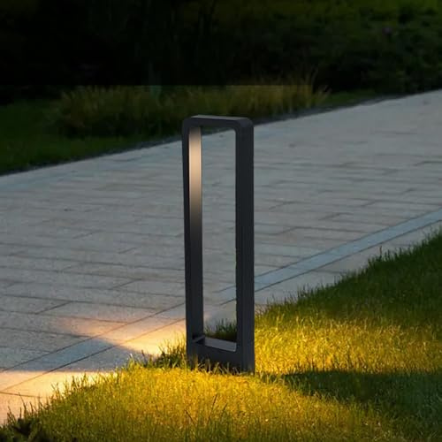 FAZRPIP Luces LED de paisaje para caminos, iluminación de caminos impermeable IP65 con carcasa de aluminio, blanco cálido de 3000 K, luces de estaca de jardín para caminos, pasarelas, entradas, patios