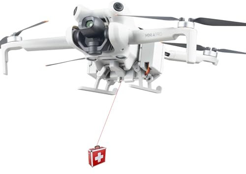 Drone Lanzador Airdrop Dispositivo de Transporte de Carga Útil para DJI Mini 4 Pro Lanzador de Dispositivos de Lanzamiento de Publicidad de Boda Kit de Dispositivos de Lanzamiento Accesorios