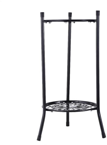 Vgvgaj 2 Livelli Supporto Per Piante Da Interno Supporto Metallico Per Piante Balcone Piedistallo Per Piante Portavaso Per Fiori Scaffale Per Piante Decorative Per Soggiorno Giardino 50x24cm