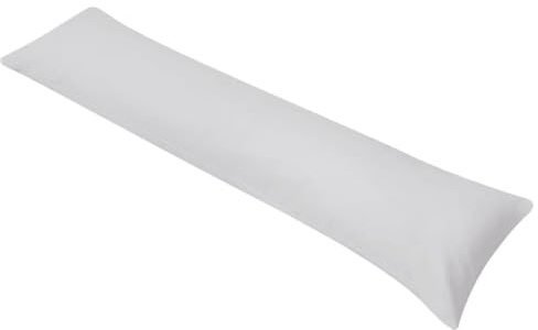 Cuscino Per Dormire Laterale in Microfibra Morbida, Supporto per Testa Collo e Corpo, guanciale letto, cuscini letto, Adatto per Chi Dorme di Lato e Gravidanza, Grigio, 40x145 cm