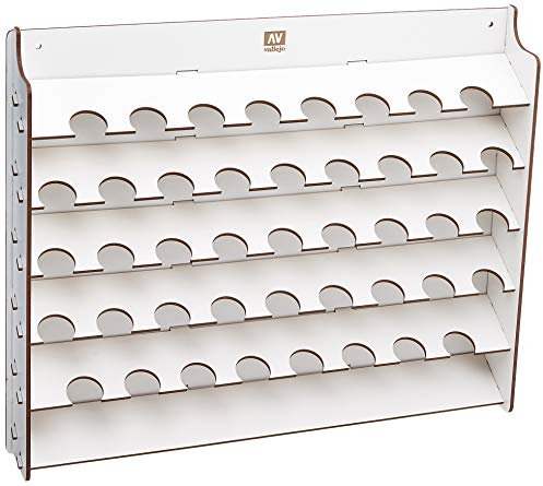 Vallejo 026010 - Wandregal für Modellbaufarben für 17 ml, 43 Fläschchen